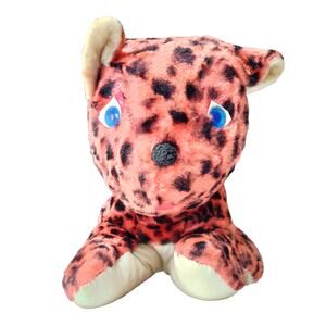 Vintage Mizpah Pixy Stuffed Animal Plush Cheetah Orange Black Spots